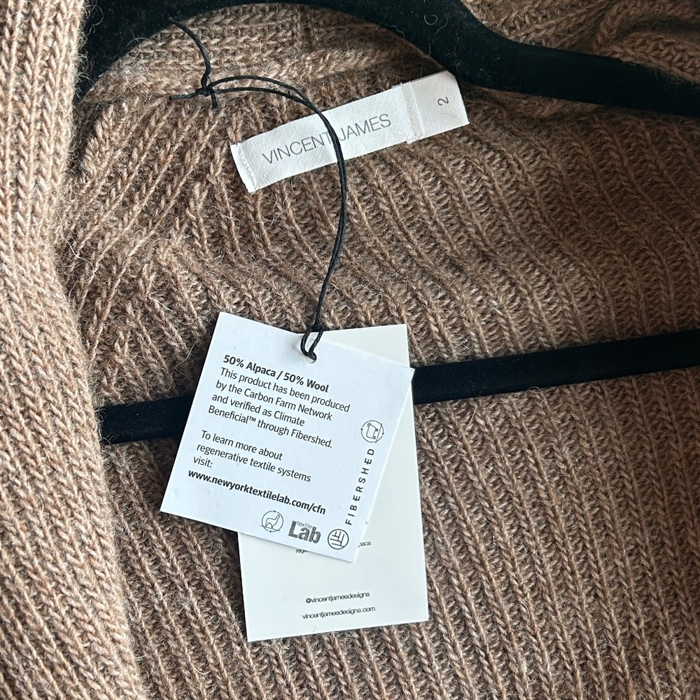 NWT Sold Out Vincent James Webster Regenerative Cardigan - Picture 4 of 5